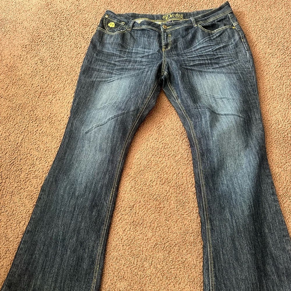 Dereon boot cut jeans
